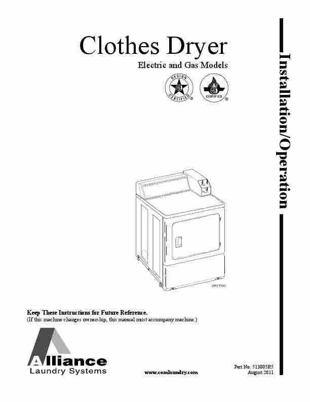 Alliance Laundry Systems Clothes Dryer DRY710C-page_pdf